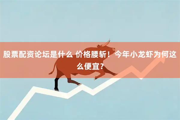 股票配资论坛是什么 价格腰斩！今年小龙虾为何这么便宜？